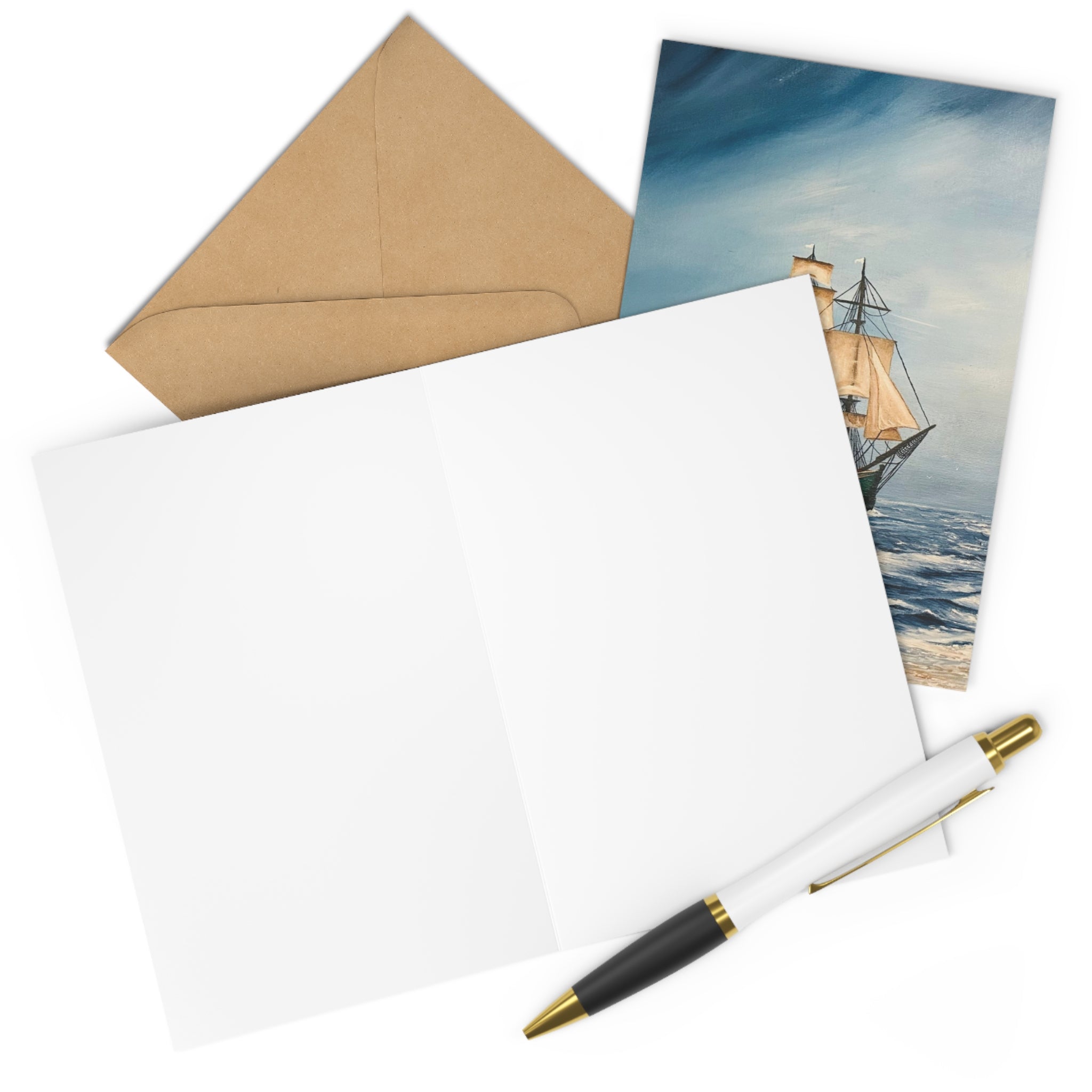 Set 7 cartes de voeux - "Across the Sea"
