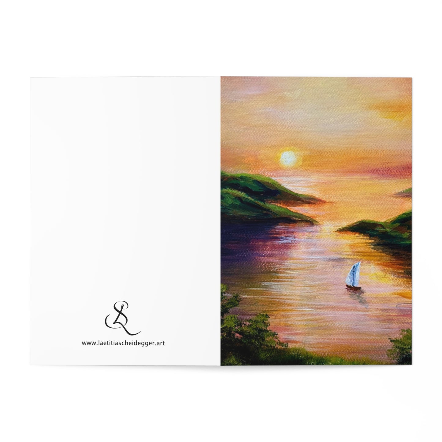 Set 7 cartes de voeux - "Towards the Open Sea"