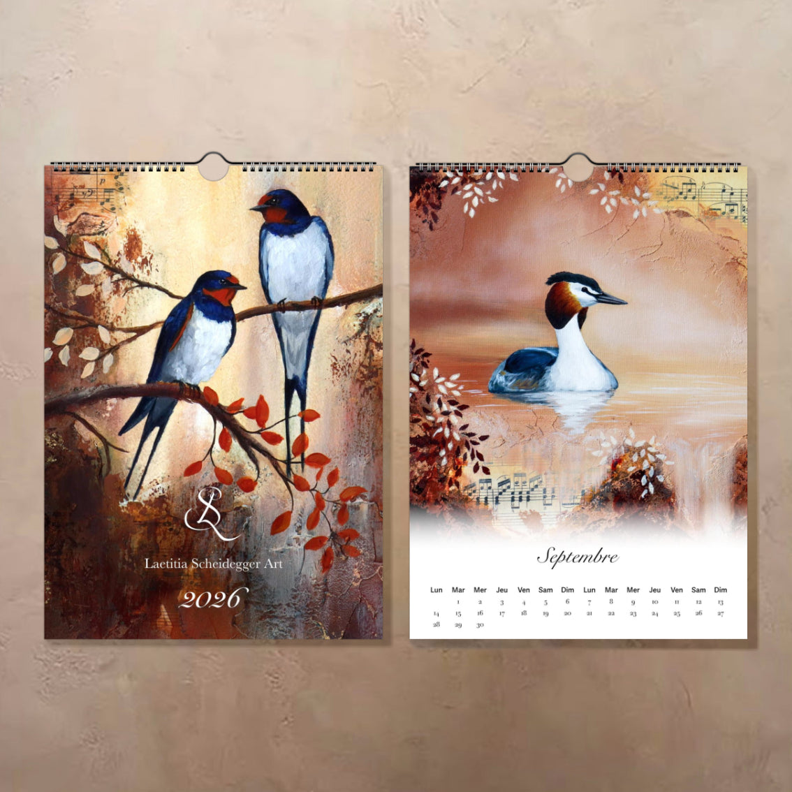 Calendrier mural 2026 "Sunlit Melodies"