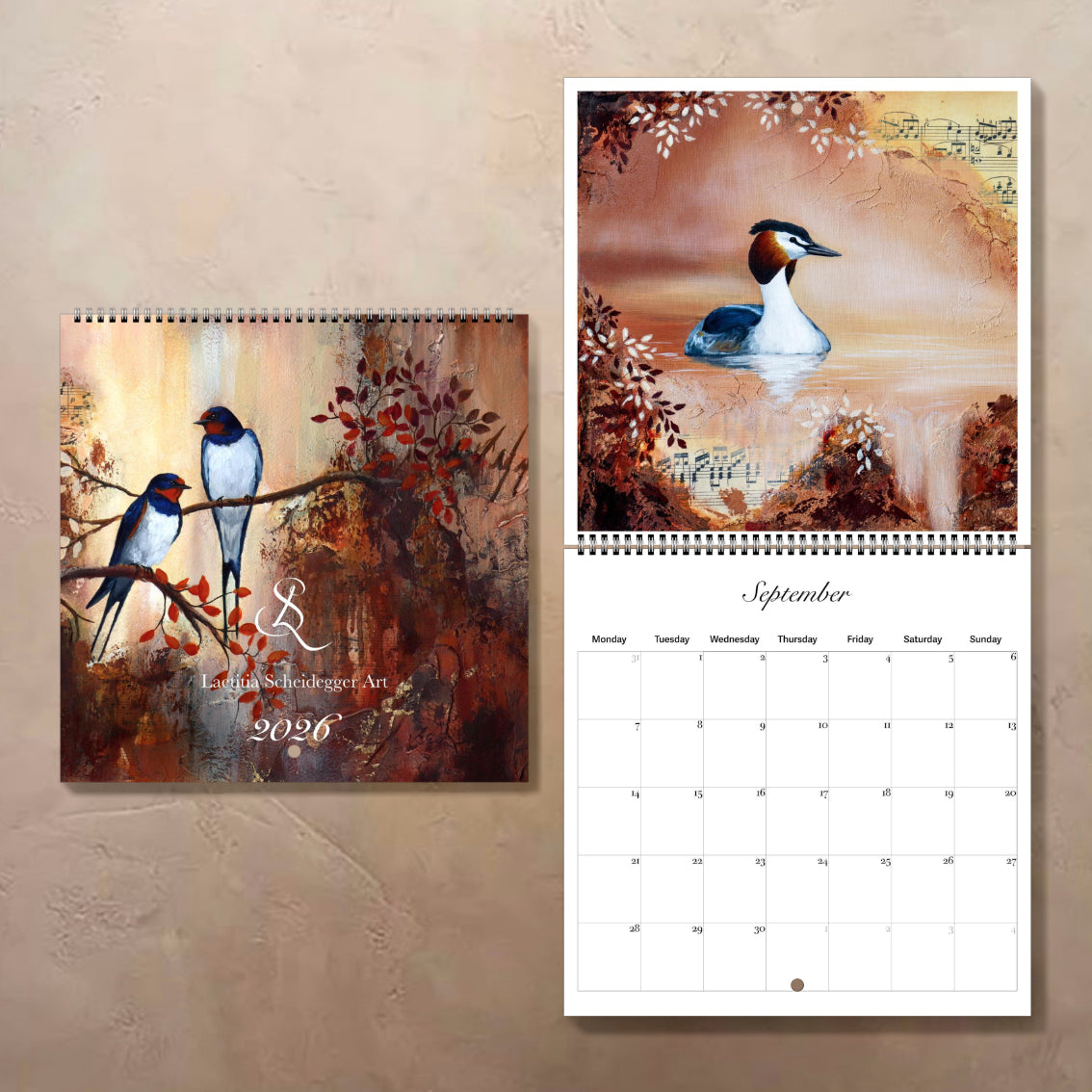 Calendrier planificateur 2026 "Sunlit Melodies"